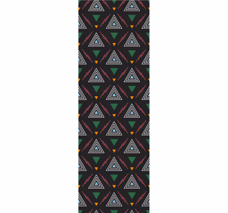 Triangles wallpaper triad harmony design - TenStickers