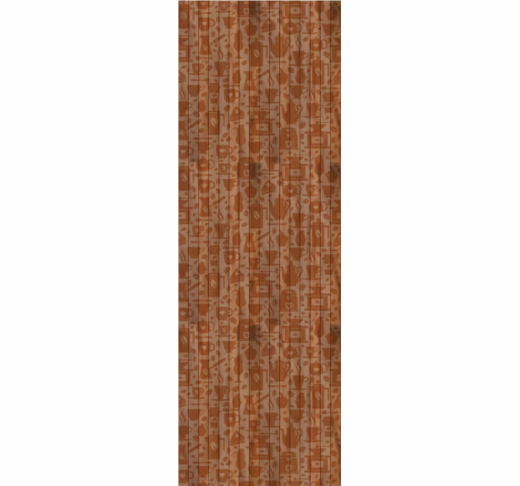 Coffee wooden pattern Kitchen Wallpaper - TenStickers