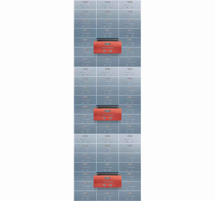 Industrial Lockers wallpaper industrial - TenStickers