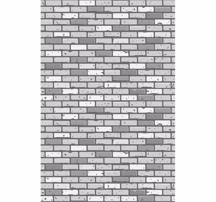 Dark and light tones brick pattern wallpaper - TenStickers