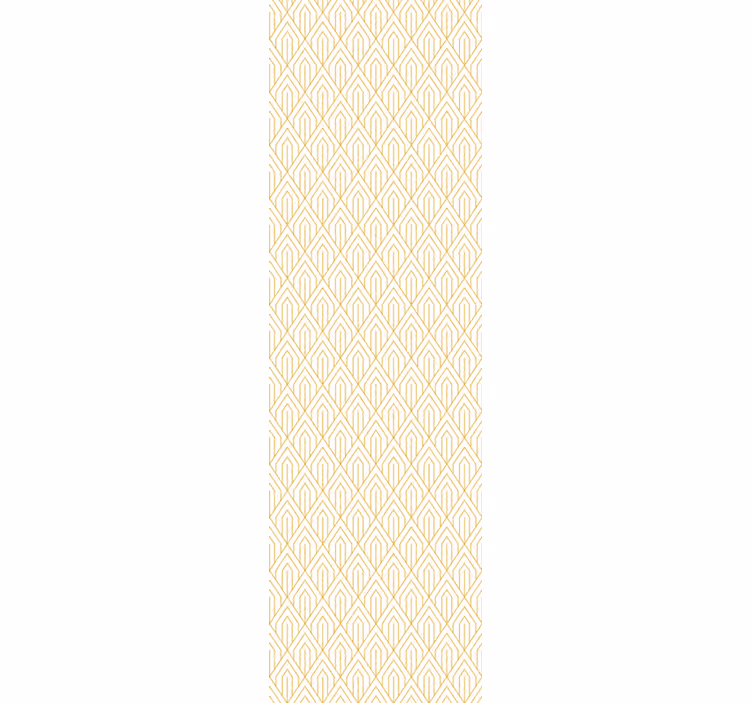 Modern yellow diamond shape pattern Wallpaper - TenStickers