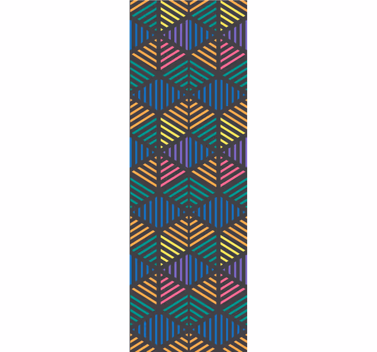 Geometric Striped Pattern wallpaper geometric - TenStickers
