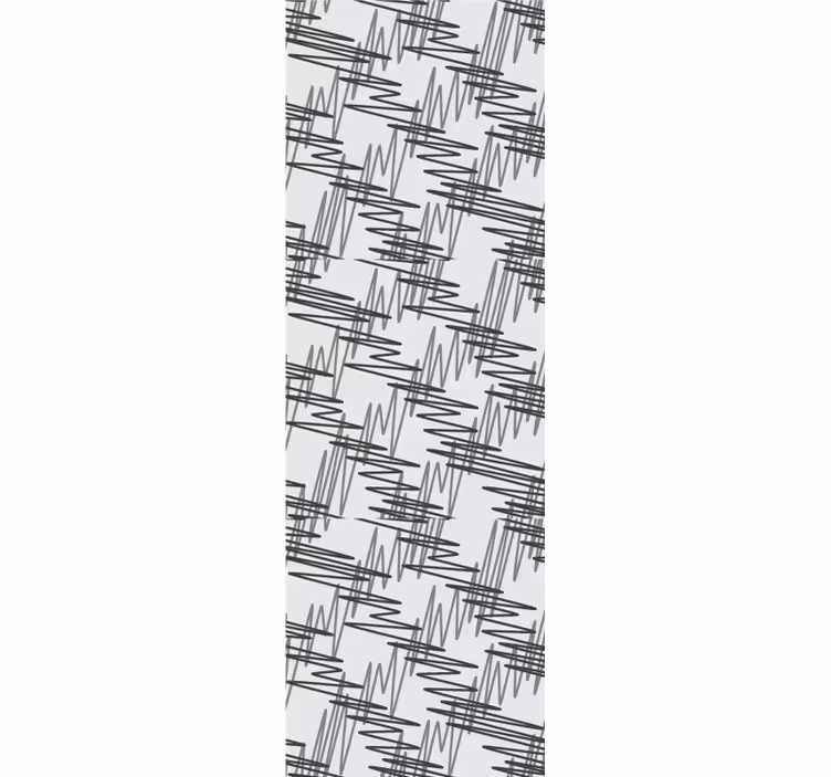 Abstract Linear Motif living area wallpaper - TenStickers