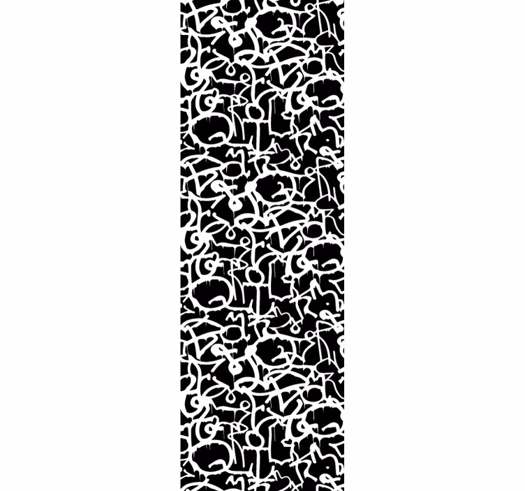 Black and white paint drip art wallpaper - TenStickers