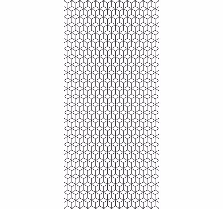 Geometric Cubic Pattern wallpaper geometric - TenStickers