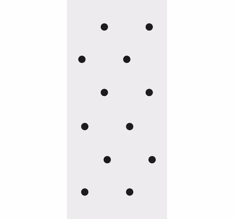 Nordic style black dots Abstract Wallpaper - TenStickers