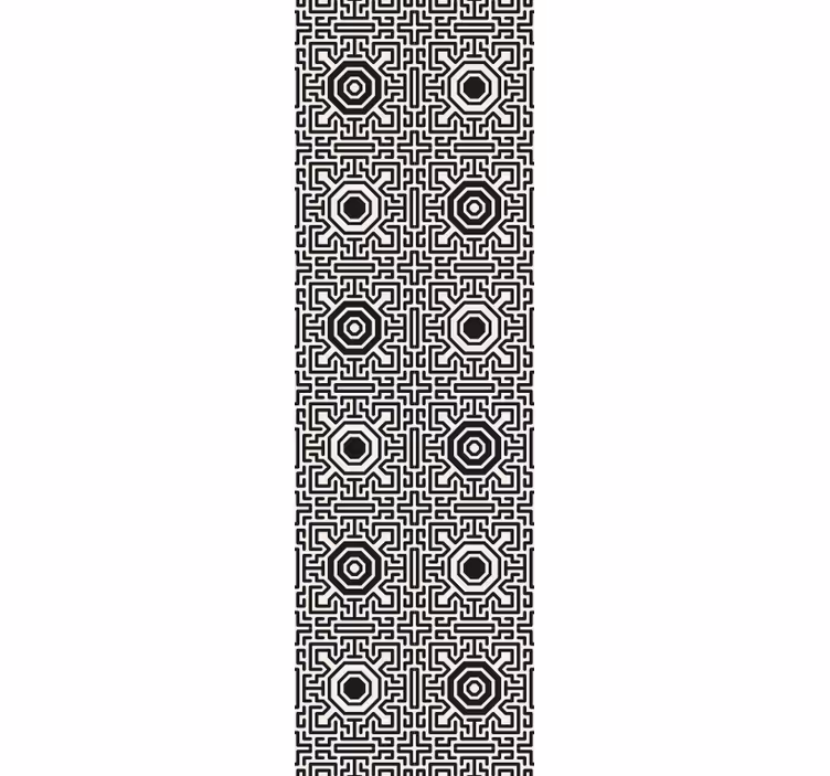 Geometric Maze Pattern wallpaper geometric - TenStickers