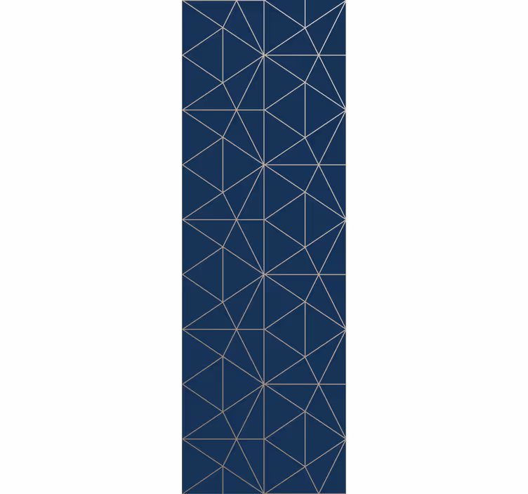 Geometric triangle prism Living Room Wallpaper - TenStickers