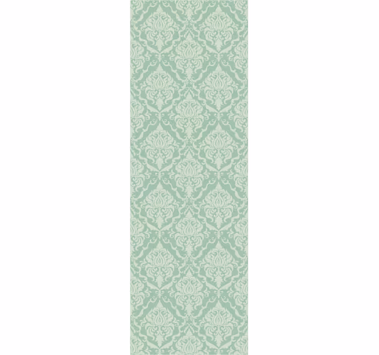 Elegant green pattern ornamental wallpaper - TenStickers