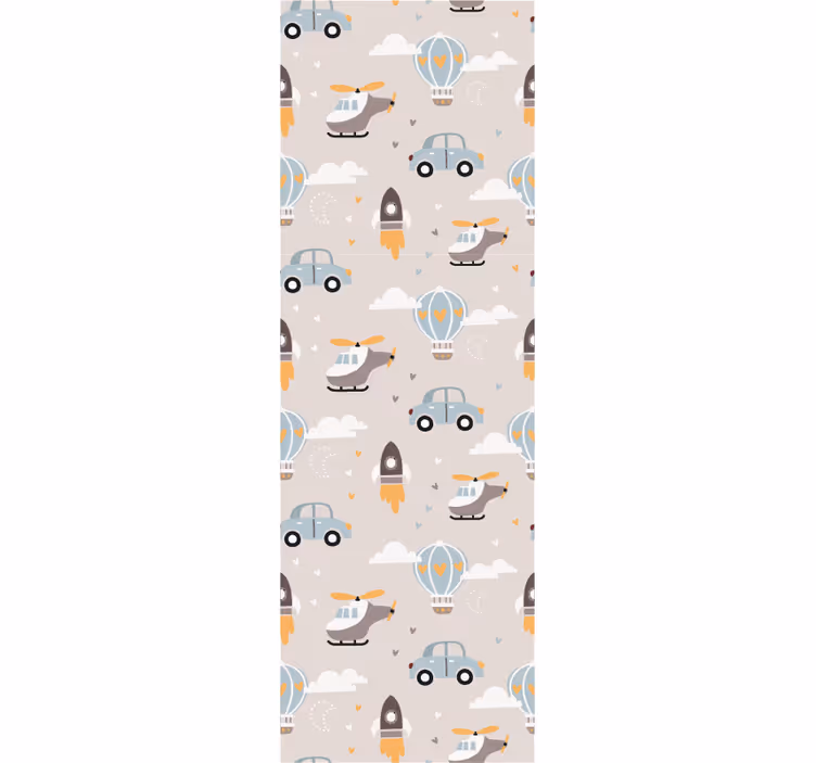 Cute design illustration for kids Wallpaper - TenStickers