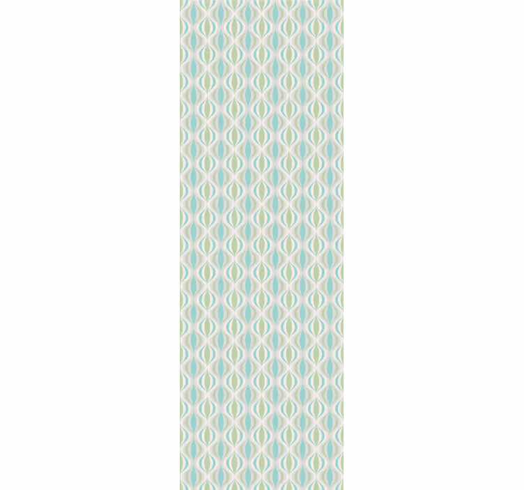 Geometric Teardrop Pattern wallpaper geometric - TenStickers
