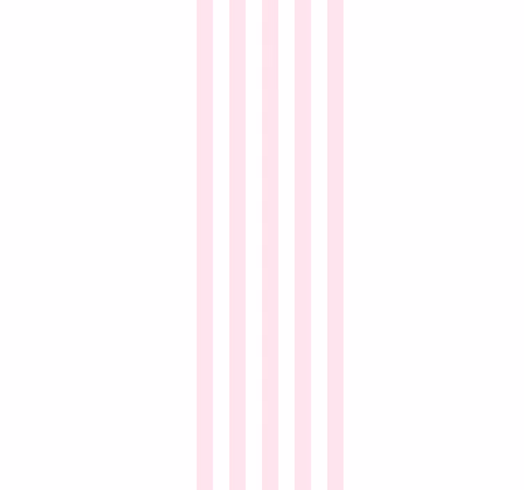 Pink and white minimalistic pattern wallpaper striped - TenStickers