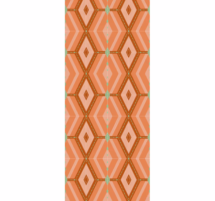 Diamond Patterned Design wallpaper geometric - TenStickers