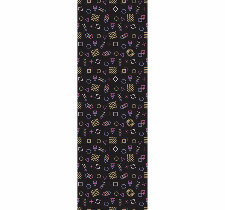 Retro pattern Delight wallpaper geometric - TenStickers