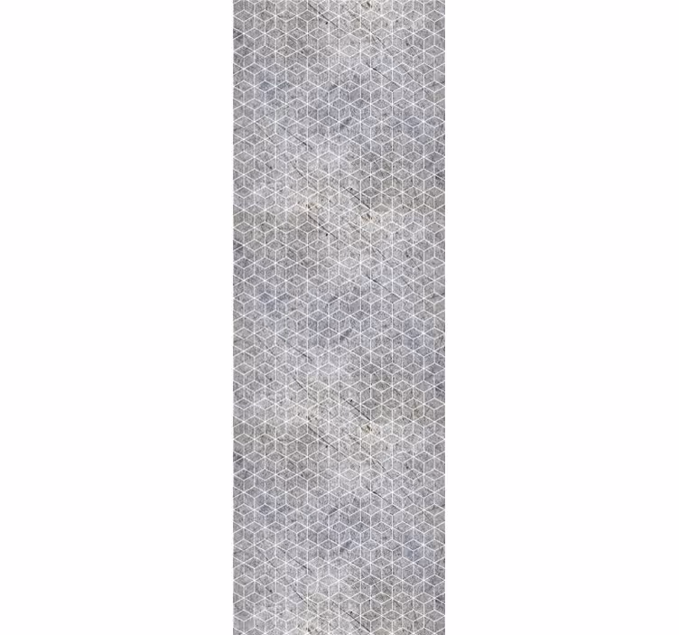 Geometric cement industrial decor wallpaper - TenStickers