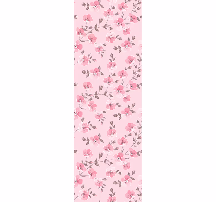 Cute pink flower Childrens Wallpaper - TenStickers