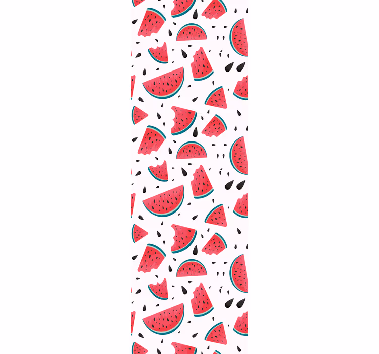 Fresh pattern with watermelon  Wallpaper - TenStickers