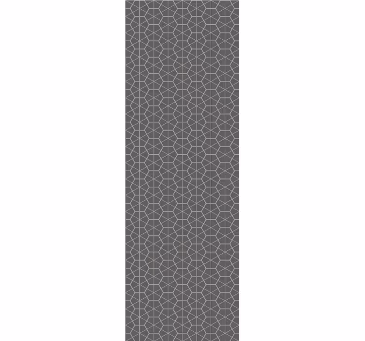 Gray hexagonal design wallpaper geometric - TenStickers