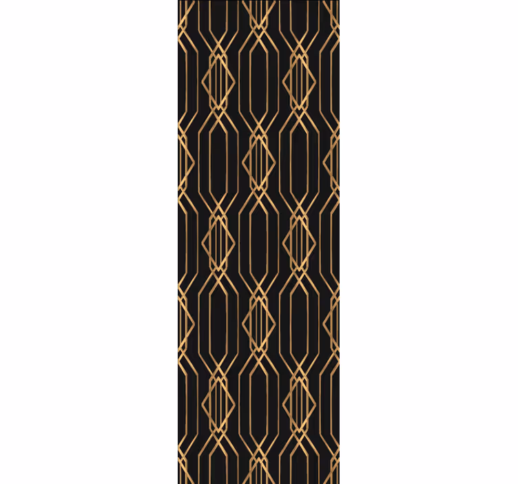 Elegant gold pattern wallpaper geometric - TenStickers