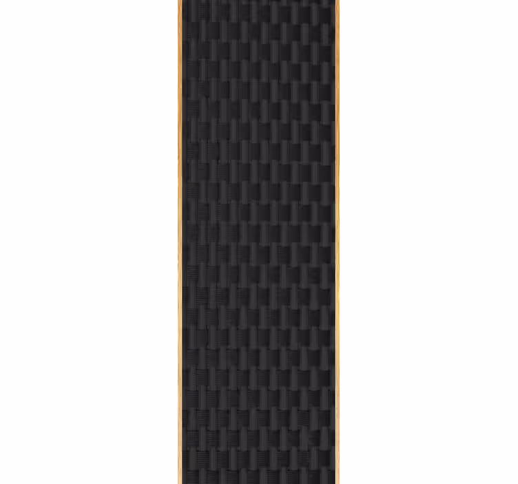 Wood style black  french wicker wallpaper - TenStickers