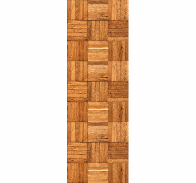 Brown seamless wood tiles wood effect wallpaper - TenStickers