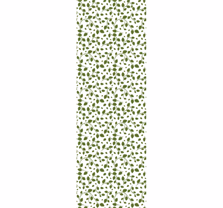 Green creepers motif leaves wallpaper - TenStickers