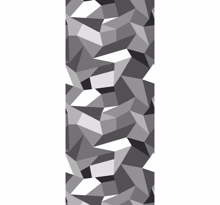 Black and white triangles triangle wallpaper - TenStickers