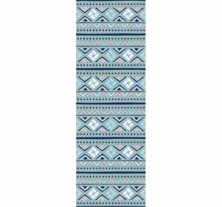 Wallpaper geometric ethnicity in soft hues - TenStickers
