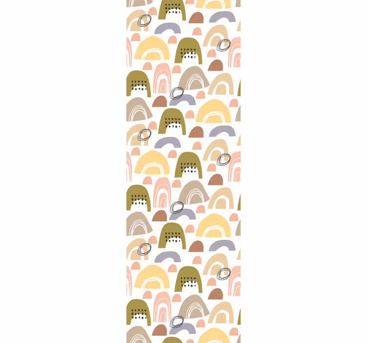 Nordic rainbow pattern Bedroom wallpaper - TenStickers