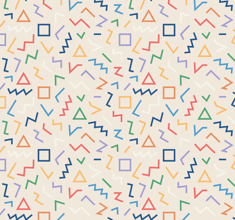 Geometric Pattern Hues wallpaper geometric - TenStickers