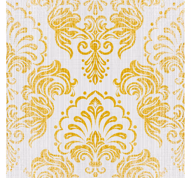 Golden design baroque wallpaper - TenStickers