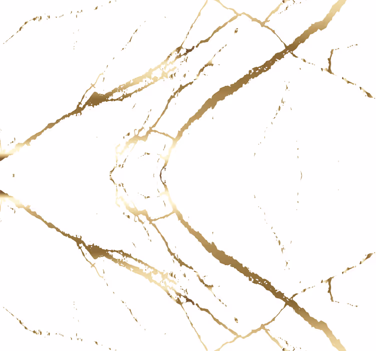 Golden and white marble marble wallpaper - TenStickers