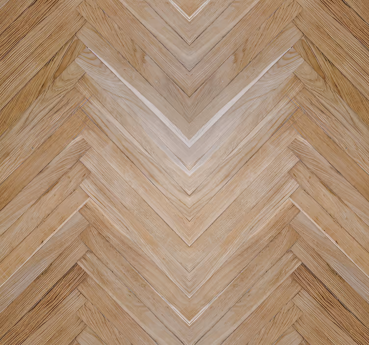 Warm brown herringbone pattern wallpaper - TenStickers