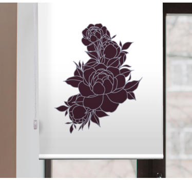 Enhance your space with the Graceful black roses floral roller blind. Elegant design, easy installation, and perfect for privacy.