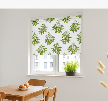 Discover the Olive tree bunches dining room blind for elegant decor and easy installation. Perfect for privacy and style.