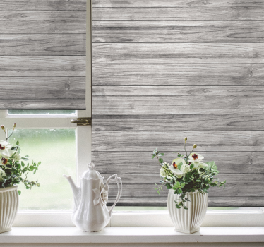 Transform your space with the natural and rustic charm of the Rustic Wood Effect pattern roller blind! Easy to install.