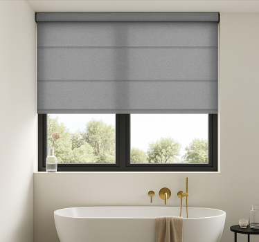 Elevate your bathroom decor with our sleek grey minimalism bathroom blind. Easy to install, clean, and customize. Enjoy privacy and style!