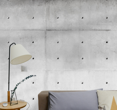 Cement structures "Industrial Style" wall mural. Get this if you are a fan of the strong colours and simple aesthetic of this cement design.