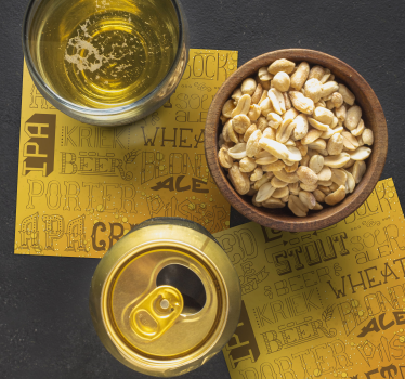 This beer coaster is the perfect choice for any fan of beer. Neutral design with exciting fonts and every beer brand you know!