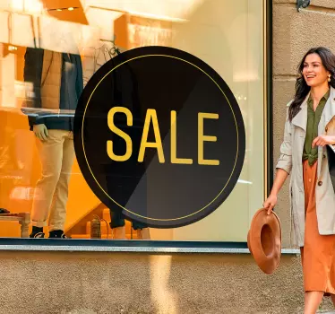 Add excitement to your shop window with our circular shape promotion sale stickers! Made with a satin finish and vibrant colors, these stickers are easy to apply and remove, leaving no residue. Perfect for promoting sales and capturing customers' attention!