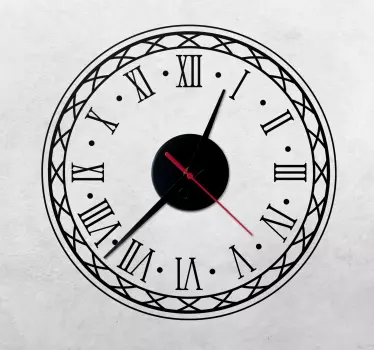 Enhance your home with our Classic Roman design clock wall sticker, perfect for elegant decor and simple installation on any flat surface.