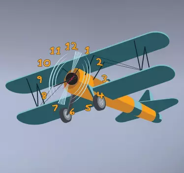 Wall Clocks - Airplane clock design. Original and distinctive. Ideal for decorating your home or any space. Perfect for any room