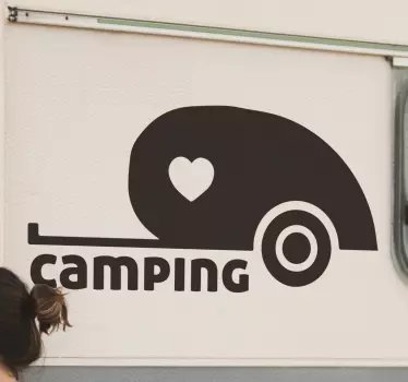 If you heart camping or caravaning then why not consider this caravan sticker? A simple yet attractive design. We have an amazing range of sizes!