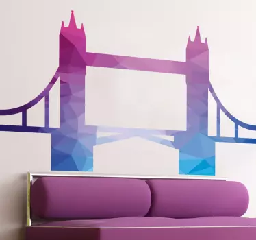 Vibrant high quality London Bridge wall sticker for personalizing your living room, bedroom and more. Sign up for 10% off.