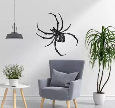 If you are terrified of spiders, look away now, if not, then this arachnid themed wall sticker is the one for you! Personalised stickers.