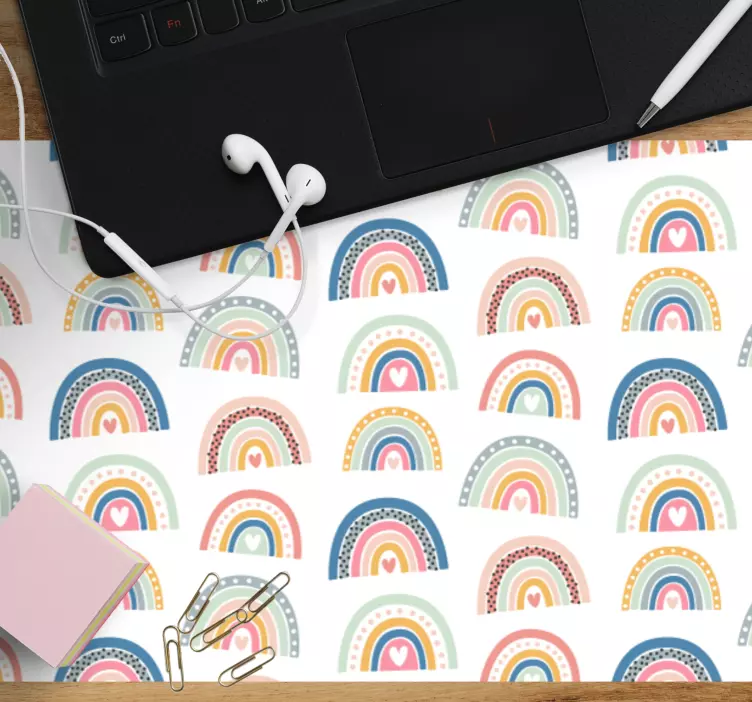 Colorful Rainbow Arches mouse pad patterns - TenStickers