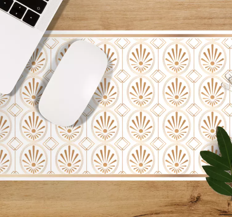 Elegant Geometric Motif mouse pad patterns - TenStickers