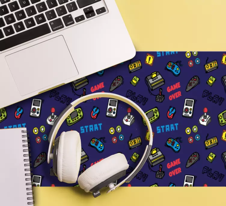 Geek pattern gaming mouse pad - TenStickers