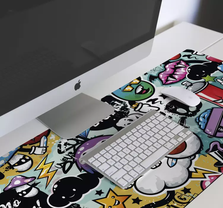 Graffiti gaming XXL mouse pad - TenStickers