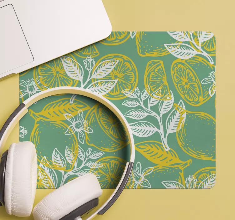 Lemon Tree Art mouse pad patterns - TenStickers